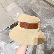 	 Okify Loewe Beige Paulas Ibiza Appliquéd Cotton-canvas Bucket Hat - 1