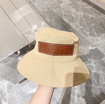 	 Okify Loewe Beige Paulas Ibiza Appliquéd Cotton-canvas Bucket Hat