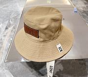 	 Okify Loewe Beige Paulas Ibiza Appliquéd Cotton-canvas Bucket Hat - 2