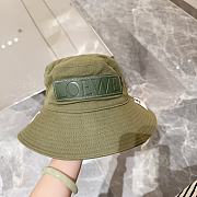 	 Okify Loewe Green Paulas Ibiza Appliquéd Cotton-canvas Bucket Hat - 1