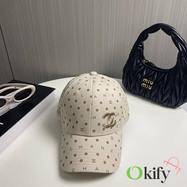 	 Okify Chanel  Cap Beige  - 1