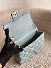 Okify Chanel Flap Mini Blue 14.5x19.5x7.5cm - 3