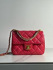 Okify Chanel Flap Mini Red 14.5x19.5x7.5cm - 1