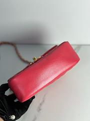 Okify Chanel Flap Mini Red 14.5x19.5x7.5cm - 4