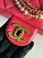 Okify Chanel Flap Mini Red 14.5x19.5x7.5cm - 2