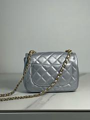 Okify Chanel Flap Mini Silver 14.5x19.5x7.5cm - 4