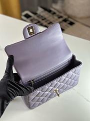 Okify Chanel Mini Flap Handle Purple 20×6x13cm - 3