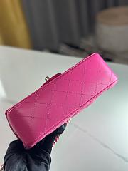 Okify Chanel Mini Flap Handle Pink  20×6x13cm - 3