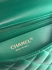 Okify Chanel Mini Flap Handle green 20×6x13cm - 2