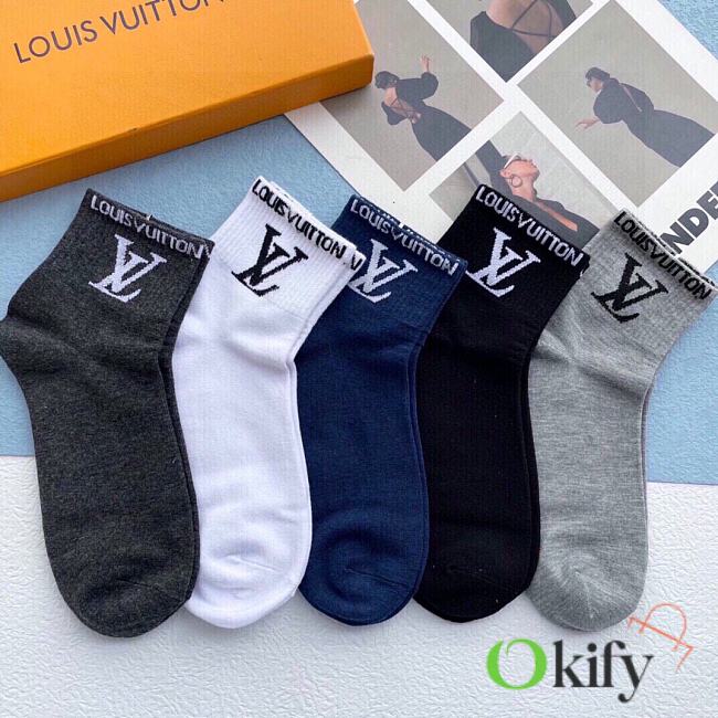 	 Okify Louis Vuitton Socks 08 - 1