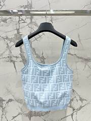 	 Okify Fendi Croptop Blue SML - 1