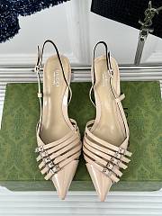 Okify Gucci Women Slingback Pum Beige Size 35-39 - 1