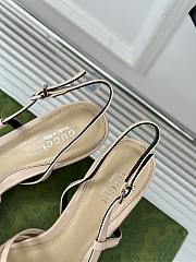 Okify Gucci Women Slingback Pum Beige Size 35-39 - 4