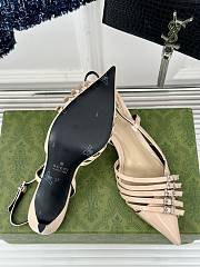 Okify Gucci Women Slingback Pum Beige Size 35-39 - 5