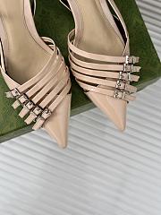 Okify Gucci Women Slingback Pum Beige Size 35-39 - 3