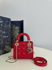 Okify Dior Lady Mini Red 17x7x15cm - 1