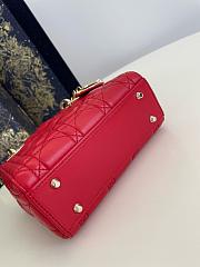 Okify Dior Lady Mini Red 17x7x15cm - 3