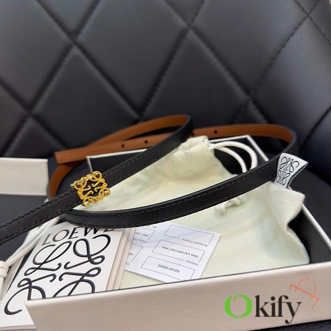 Okify Loewe Anagram Belt Black  - 1