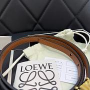 Okify Loewe Anagram Belt Black  - 2