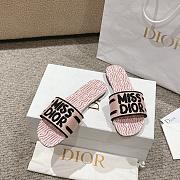 Okify Dior Dway Slide Pale Pink Miss Dior Allover Motif - 2