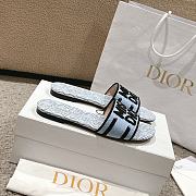 	 Okify Dior Dway Slide Pale Blue Miss Dior Allover Motif - 3