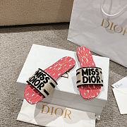 	 Okify Dior Dway Slide Pale Dark Pink Miss Dior Allover Motif - 2