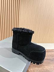 	 Okify Balenciaga Women's Alaska Fur High Boot In Black Low - 3