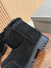 	 Okify Balenciaga Women's Alaska Fur High Boot In Black Low - 4