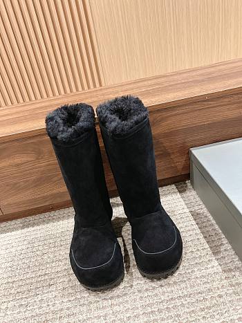 	 Okify Balenciaga Women's Alaska Fur High Boot In Black High