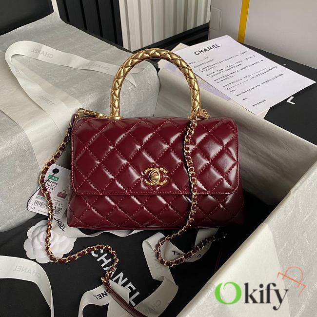 Okify Chanel Coco Handle Wine 23cm - 1