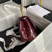 Okify Chanel Coco Handle Wine 23cm - 5