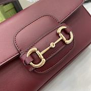 Okify Gucci Horsebit 1955 Wine 22.6x 12.7x 5.6cm - 4