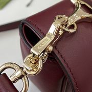 Okify Gucci Horsebit 1955 Wine 22.6x 12.7x 5.6cm - 2