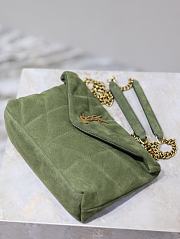 Okify YSL Loulou Puffer Green Velvet Mini 23×15.5×8.5cm - 5