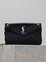 	 Okify YSL Loulou Puffer Black Velvet 29x17x11cm - 1