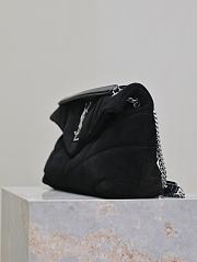 	 Okify YSL Loulou Puffer Black Velvet 29x17x11cm - 2