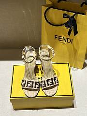 Okify Fendi Delfina Raffia Sandals 35-41 - 1