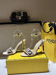 Okify Fendi Delfina Raffia Sandals 35-41 - 3