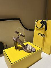 	 Okify Fendi Delfina Raffia Sandals Brown 35-41 - 2