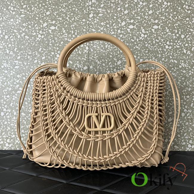 	 Okify Valentino Garavani Allknots Beige Size 38x34x7cm - 1