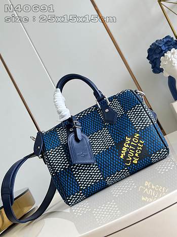 Okify Louis Vuitton Speedy 25 Bandoulière N40691 Blue 