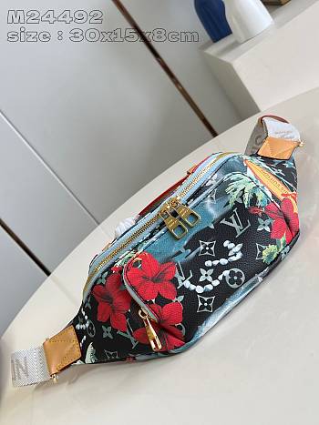 	 Okify Louis Vuitton Rush Bumbag Pink M24492 Blue 