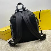 Okify Jacquard Fendi Strike Medium Black back pack 31X16X36 - 3