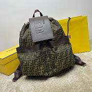 	 Okify Jacquard Fendi Strike Medium Green  back pack 31X16X36 - 1