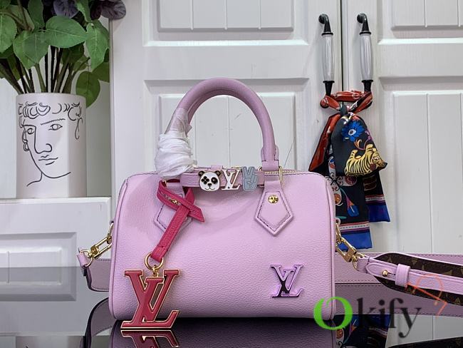 	 Okify Louis Vuitton Speedy 18 M24598 Pink 18 x 12 x 10 - 1