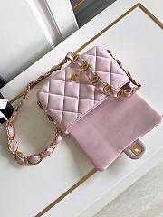 Okify Chanel Mini Flap Bag Pink 19.5cmx22cm - 3