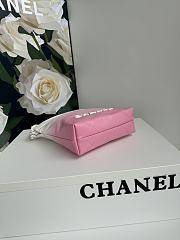 Okify Chanel 22 Mini Handbag White & Light Pink 20 × 19 × 6 cm  - 4