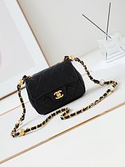 Okify Chanel Classic Flap Bag Black 13-18-7 cm - 1