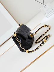 Okify Chanel Classic Flap Bag Black 13-18-7 cm - 3