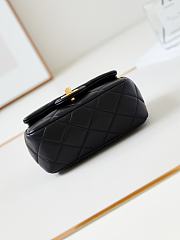 Okify Chanel Classic Flap Bag Black 13-18-7 cm - 4